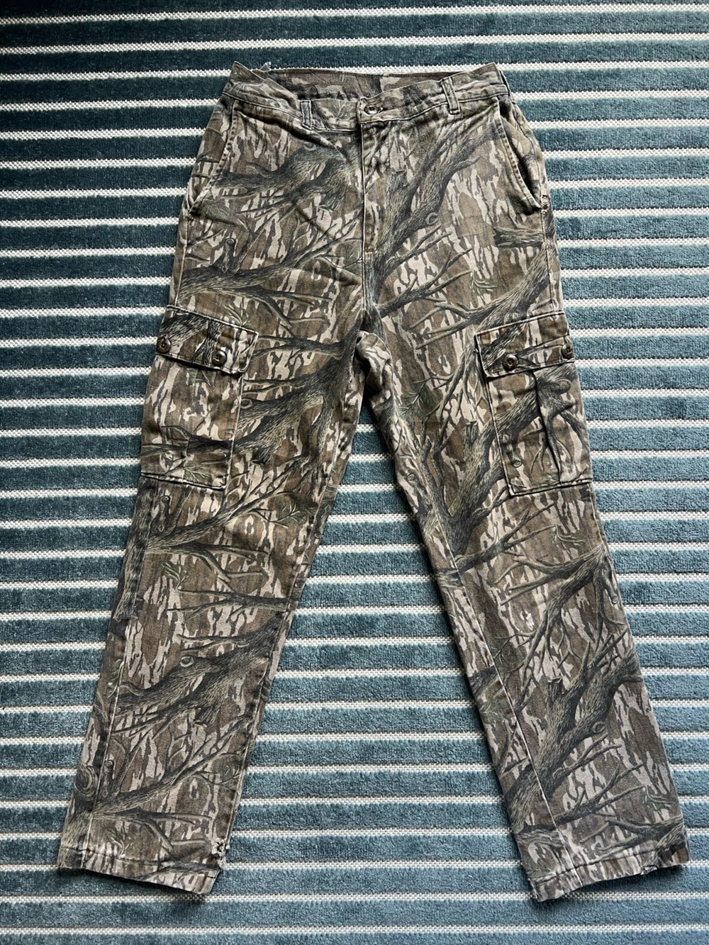 Vintage Mossy Oak Camo Cargo Pants 100% Cotton
